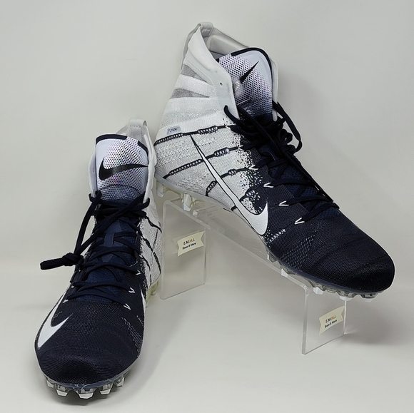 Nike Vapor Untouchable 3 Elite P White Navy Blue AO3006-101 Men's Size 16 New - Picture 1 of 10